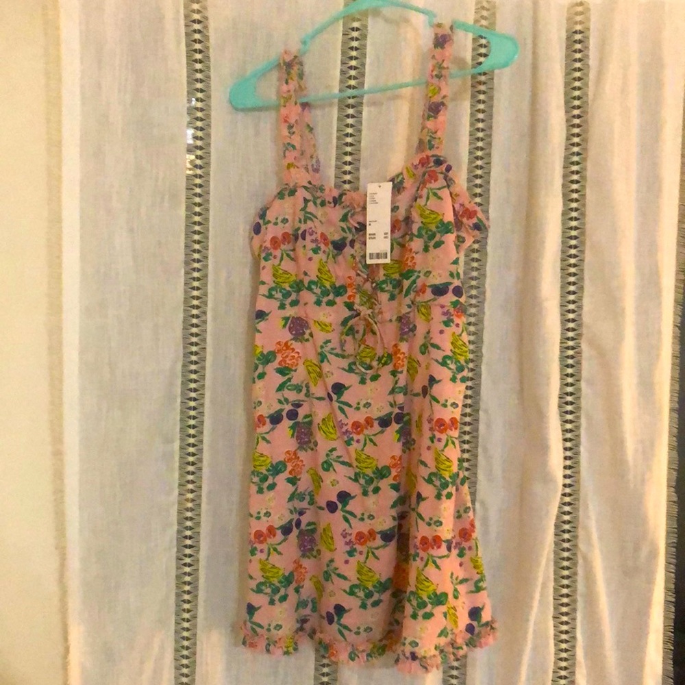 New pink pattern dress from urban outfitters with tags